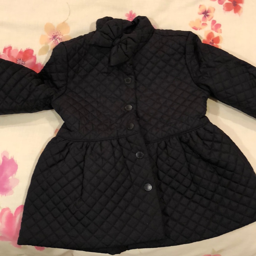 Like New! Janie and Jack Girls Peplum Quilted Coat